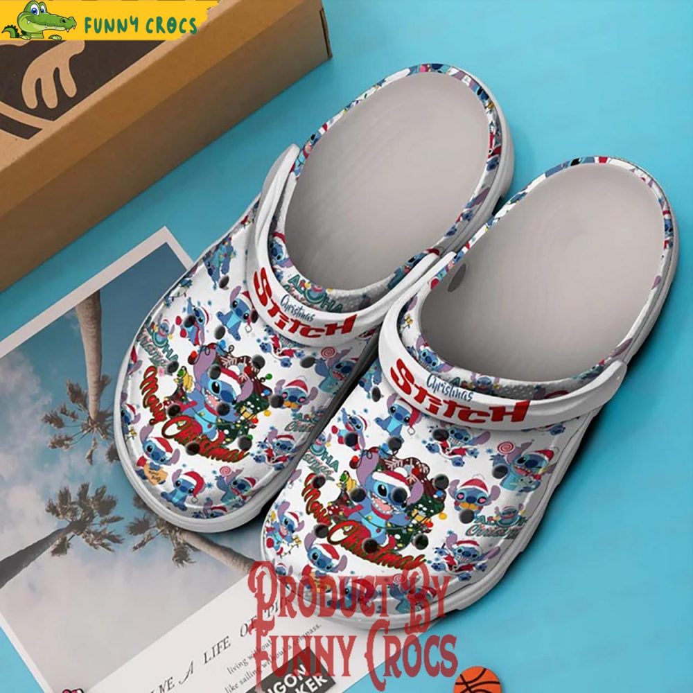 Disney Stitch Christmas Crocs Clog Shoes - Discover Comfort And Style Clog Shoes For Family - Image 2