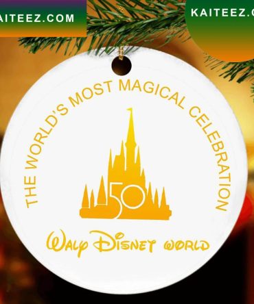Disney World 50Th Anniversary Christmas   Ornament