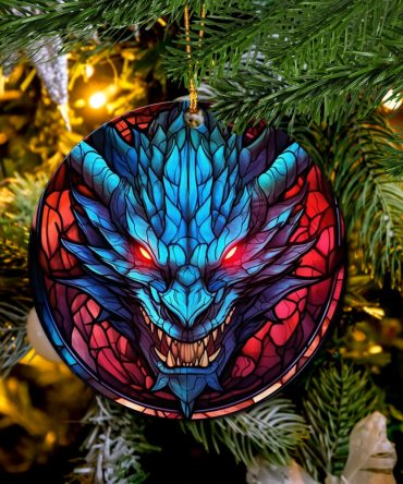 Dragon Red Eyes Ceramic Ceramic Ornament Perfect Gift For Holiday