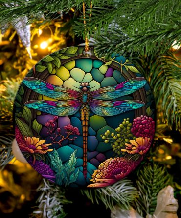 Dragonfly Ceramic Ceramic Ornament Perfect Gift For Holiday