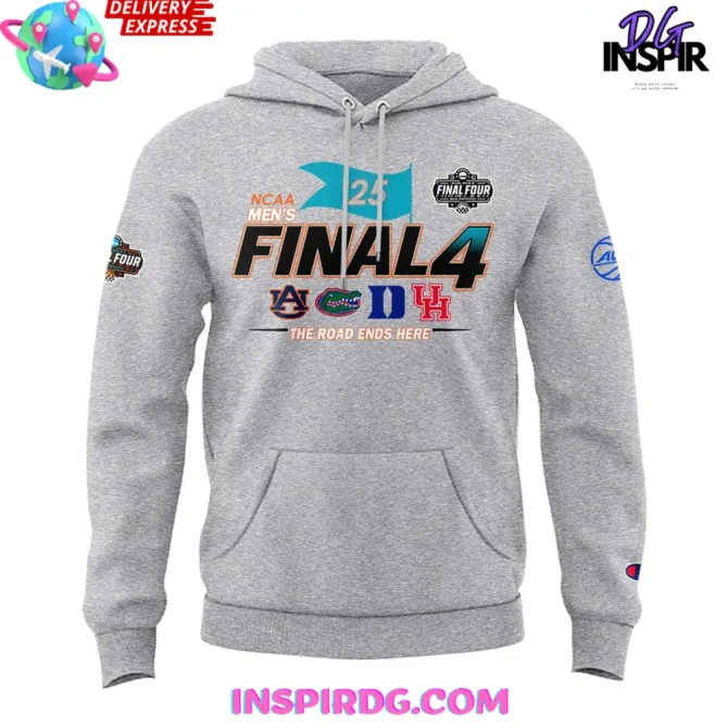 Duke Blue Devils Ncaa Men'S Final Four 2025 Grey All Over Print Hoodie - Image 2