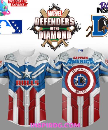 Durham Bulls X Captain America Limited Edition Baseball Jersey