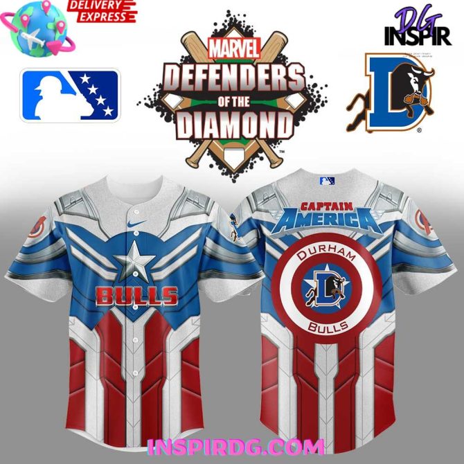 Durham Bulls X Captain America Limited Edition Baseball Jersey