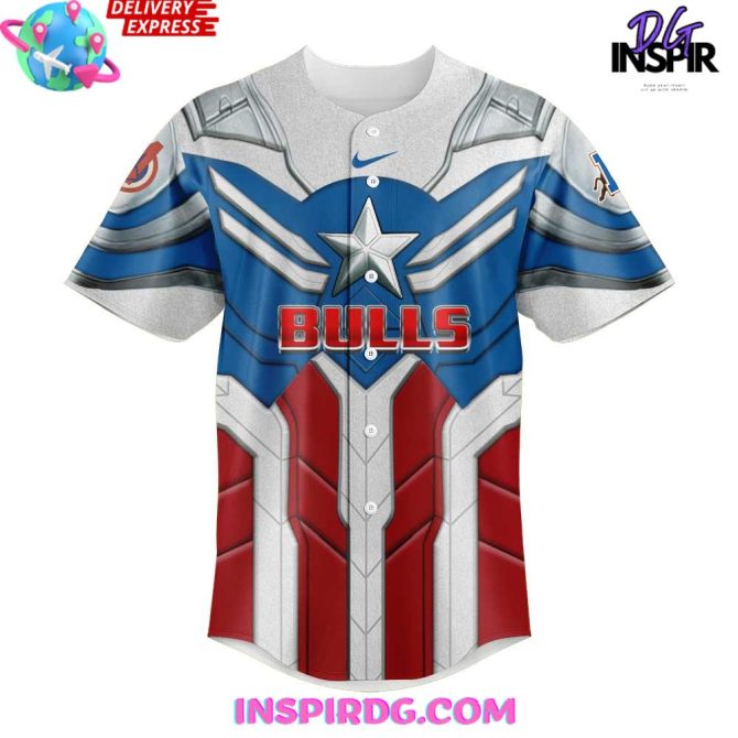 Durham Bulls X Captain America Limited Edition Baseball Jersey - Image 2