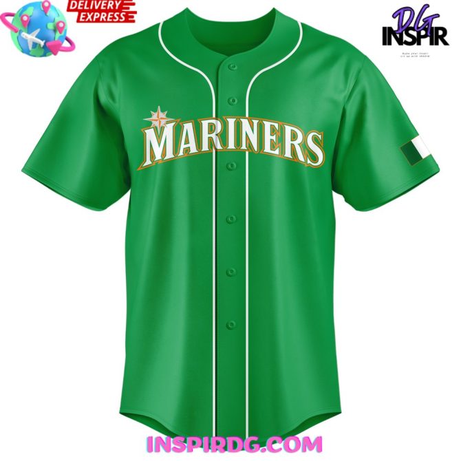 Seattle Mariners Irish Heritage Night 2024 Baseball Jersey - Image 2