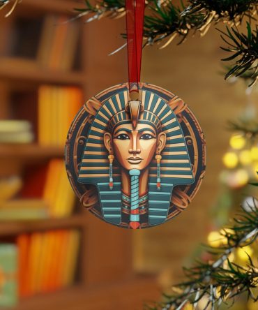 Egyptian Pharaoh Ceramic Christmas Ornament Perfect Gift For Holiday