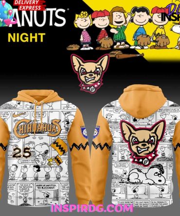 El Paso Chihuahuas 75Th Anniversary Of Peanuts Special All Over Print Hoodie