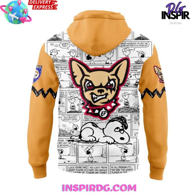 El Paso Chihuahuas 75Th Anniversary Of Peanuts Special All Over Print Hoodie - Image 3
