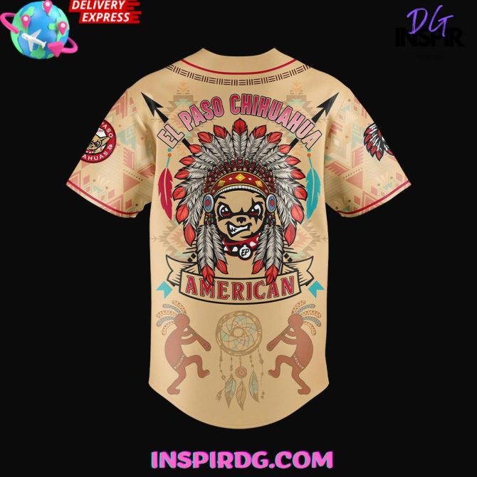 El Paso Chihuahuas Native American Heritage 2025 Baseball Jersey - Image 3