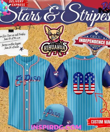 El Paso Chihuahuas Stars & Stripes Special Baseball Jersey