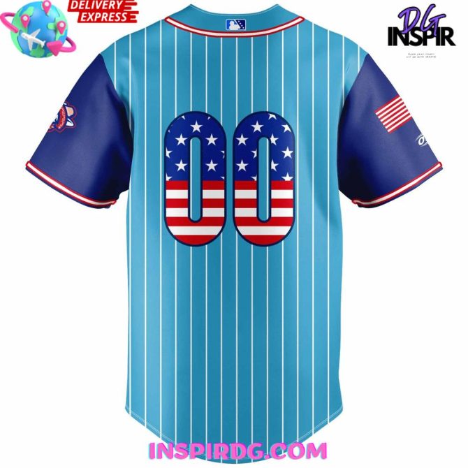 El Paso Chihuahuas Stars & Stripes Special Baseball Jersey - Image 3
