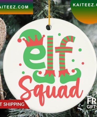 Elf Squad Christmas Holiday Decor Christmas Ornament