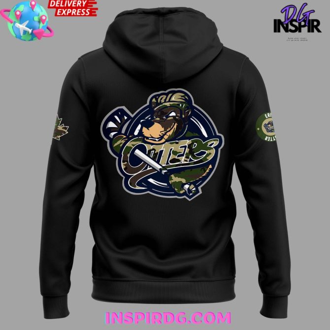 Erie Otters Military Appreciation 2024 Special All Over Print Hoodie - Image 3