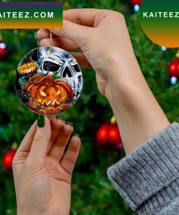 Evil Pumpkin Halloween Tree Decor Gift Friends Ornament