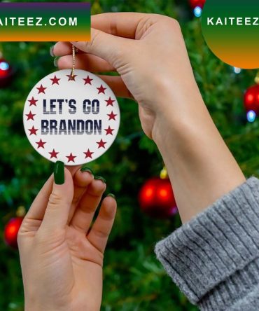 Fjb Let'S Go Brandon  Christmas Ornament