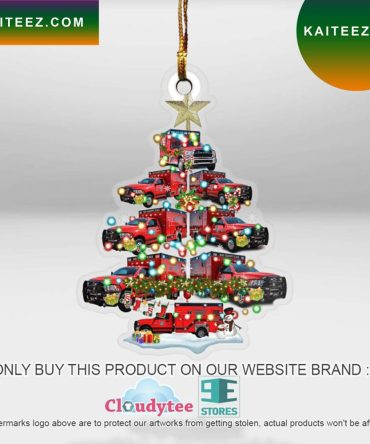 Florida Bay County Ems Christmas Ornament