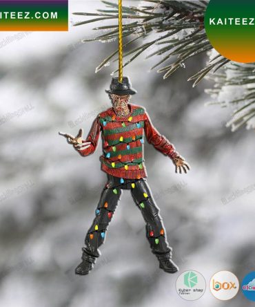 Freddy Krueger With Claws Led Lights Christmas Ornament