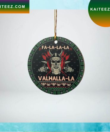 Fa La La La Valhalla La Vikings Christmas Ornament