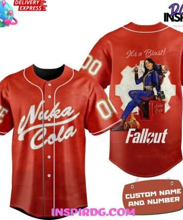 Fallout Nuka Cola Personalized Baseball Jersey