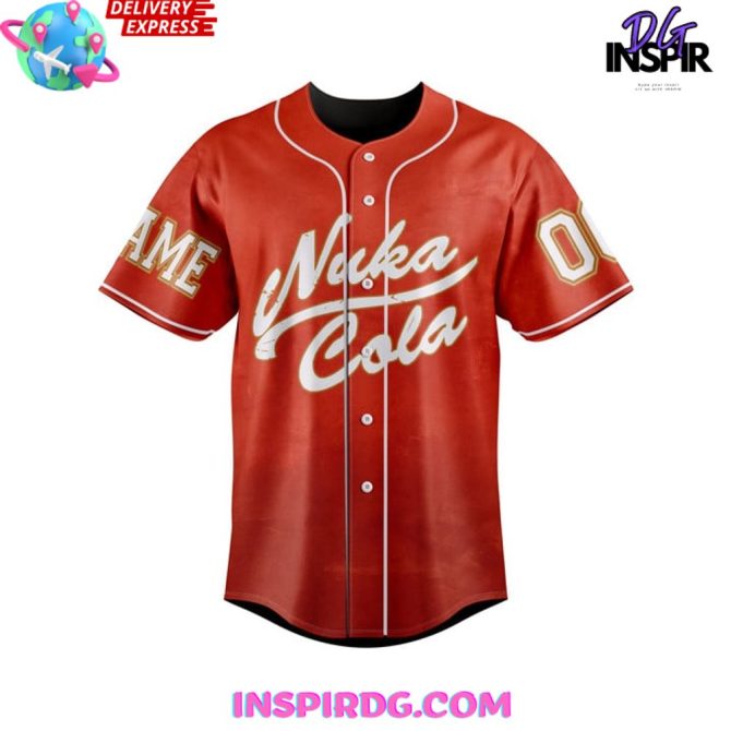 Fallout Nuka Cola Personalized Baseball Jersey - Image 2