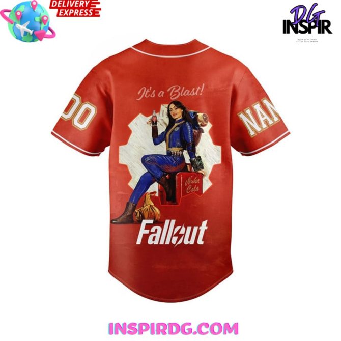 Fallout Nuka Cola Personalized Baseball Jersey - Image 3
