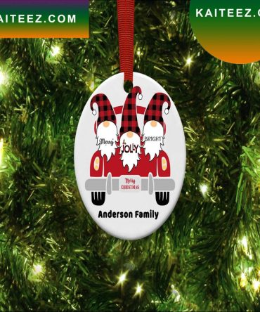 Family Gnome Christmas Tree Christmas Ornament