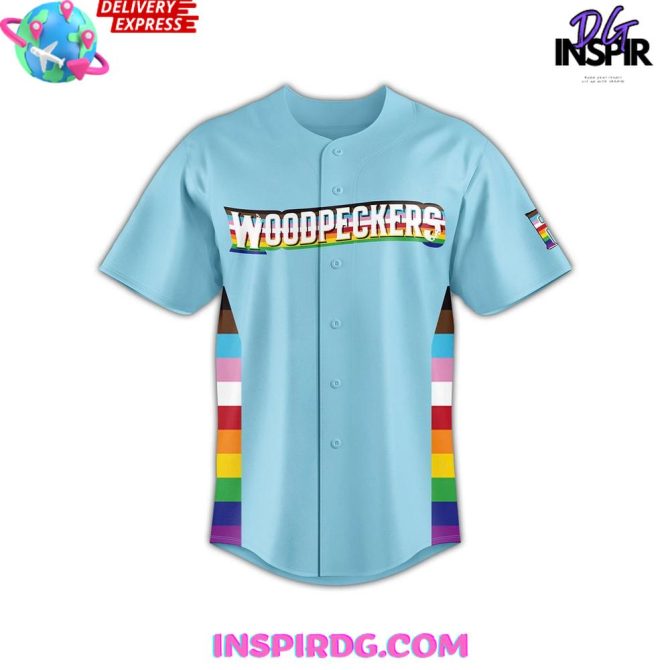 Fayetteville Woodpeckers Pride Night Out 2025 Baseball Jersey - Image 2
