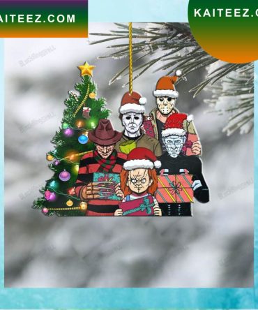 Five Dangerous Villains With Santa Christmas Ornament