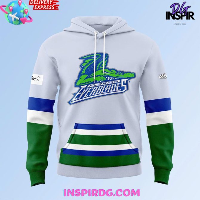 Florida Everblades Hockey Hoodie Limited Edition Fan Gear - Image 2