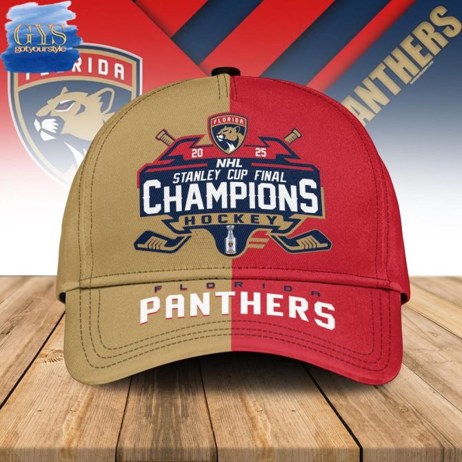 Florida Panthers Stanley Cup Final Champions Cap 2025