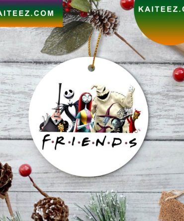 Friends Nightmare Before Christmas Jack Skellington Horror Christmas Christmas Ornament