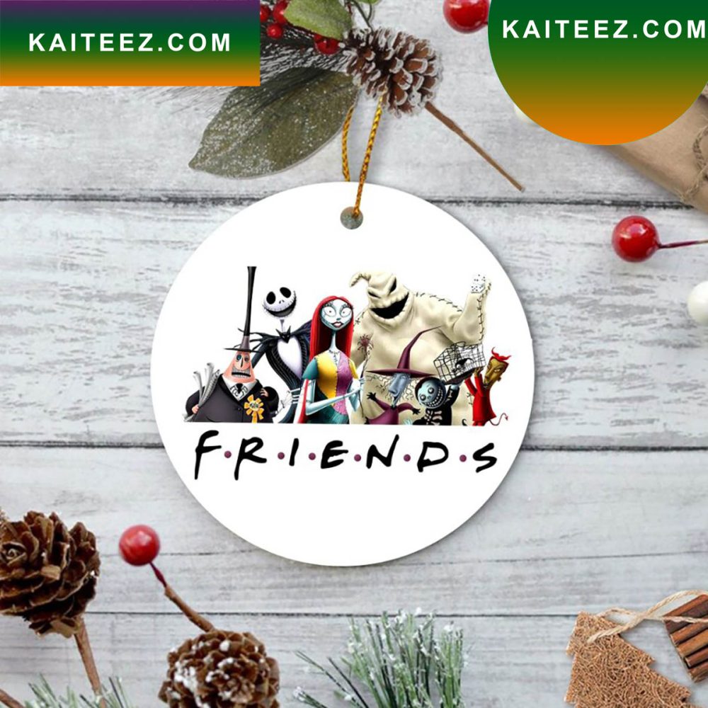 Friends Nightmare Before Christmas Jack Skellington Horror Christmas Christmas Ornament