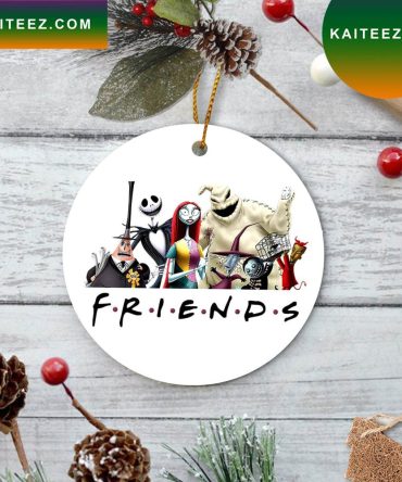 Friends Nightmare Before Jack Skellington Horror Christmas Tree Christmas Ornament