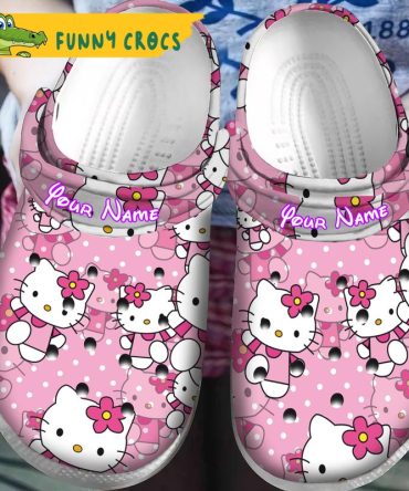 Funny Custom Hello Kitty Crocs Clog Shoes - Discover Comfort And Style Clog Shoes Unisex Clogs Garden Shoes
