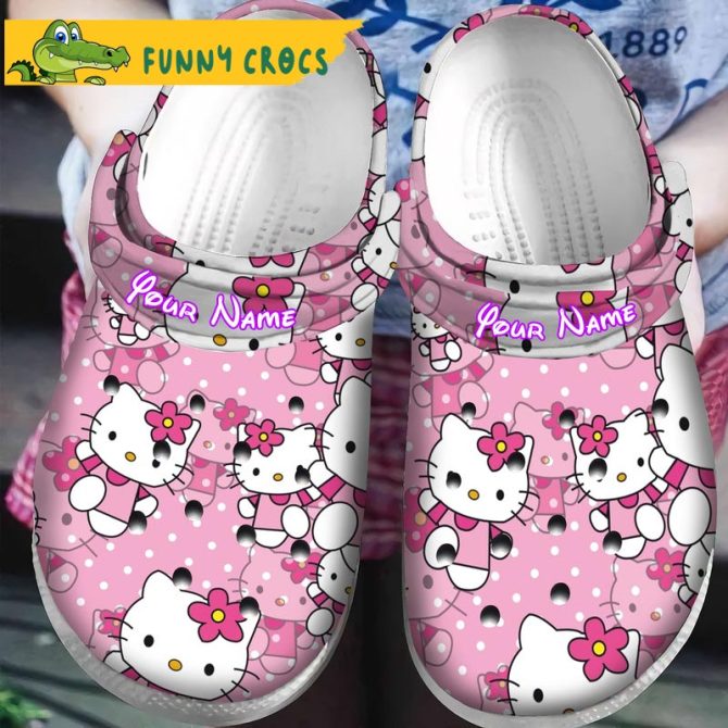 Funny Custom Hello Kitty Crocs Clog Shoes - Discover Comfort And Style Clog Shoes Unisex Clogs Garden Shoes