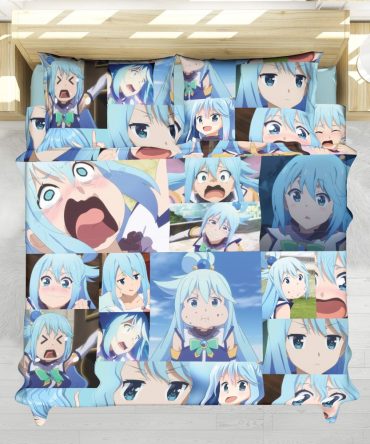 Funny Face Aqua Konosuba Bedding Set