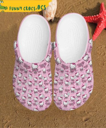 Funny Hello Kitty Cartoon Crocs - Discover Comfort And Style Clog Shoes Unisex Clogs Garden Shoes