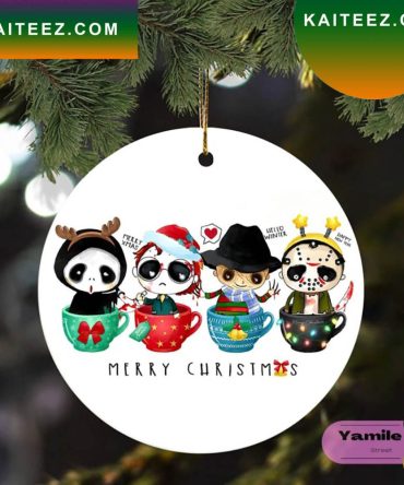 Funny Horror Movie Characters Christmas Ornament
