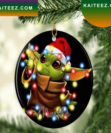 Funny Star Wars Baby Yoda Christmas Ornament