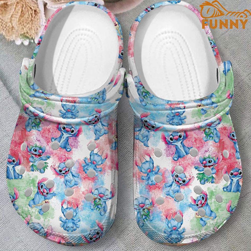 Funny Stitch Pattern Crocs - Discover Comfort And Style Clog Shoes For Family - Image 2