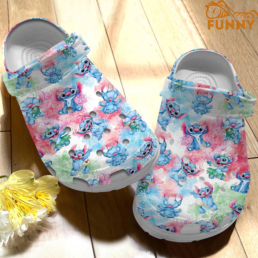 Funny Stitch Pattern Crocs - Discover Comfort And Style Clog Shoes For Family - Image 3