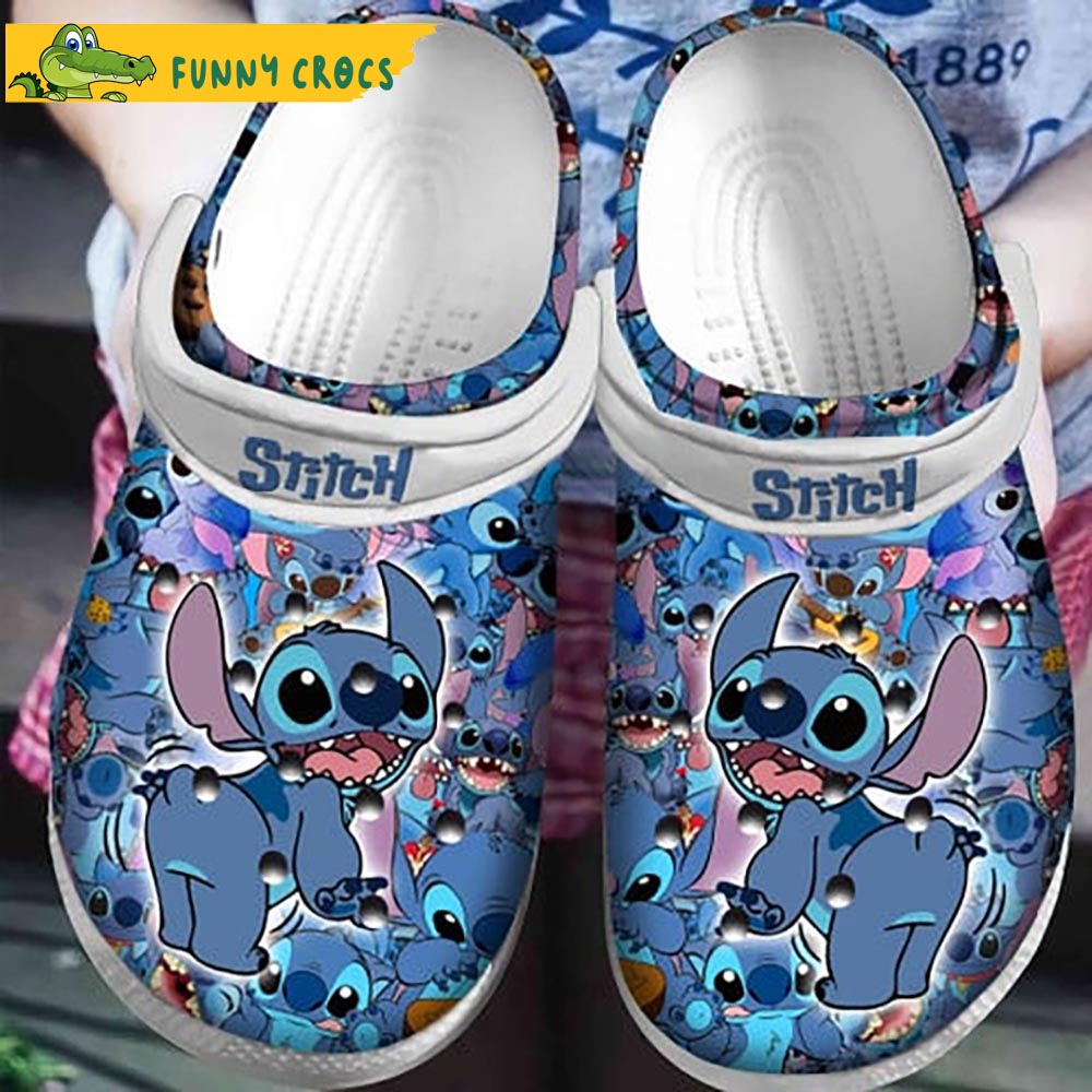 Funny Naughty Stitch Crocs Clog Shoes - Discover Comfort And Style Clog Shoes For Family