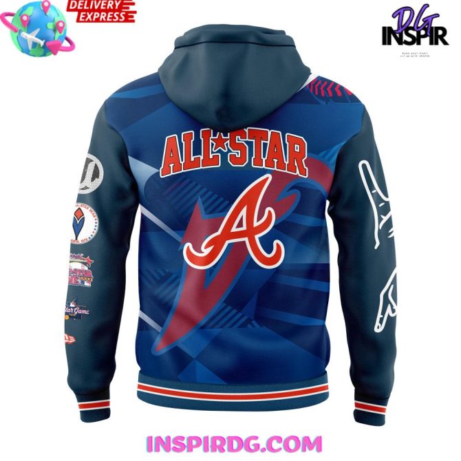 Atlanta Braves X Usher 2025 All-Star All Over Print Hoodie - Image 3
