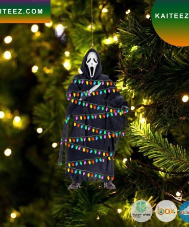 Ghost Mask Led Lights Christmas Ornament