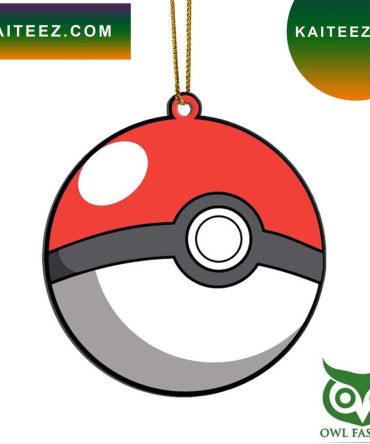 Gearhumans 3D Anime Pokemon Poke Ball Christmas Ornament