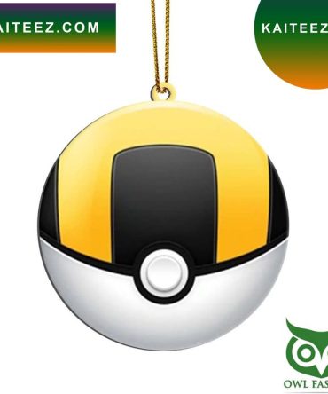 Gearhumans 3D Anime Pokemon Ultra Ball Christmas Ornament