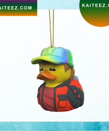 Gearhumans 3D Back To The Future Marty Duck Custom Christmas Ornament