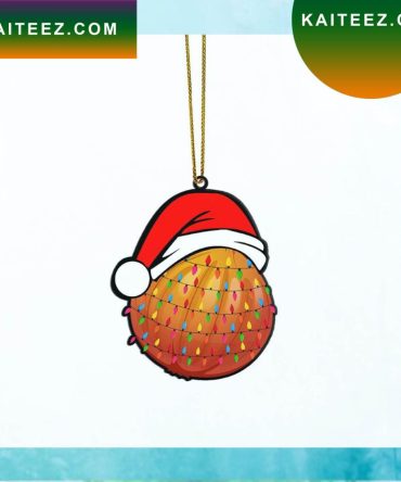 Gearhumans 3D Christmas Santa Hat Onion Fruit Christmas Custom Christmas Ornament