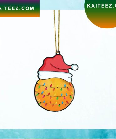 Gearhumans 3D Christmas Santa Hat Orange Fruit Christmas Custom Christmas Ornament