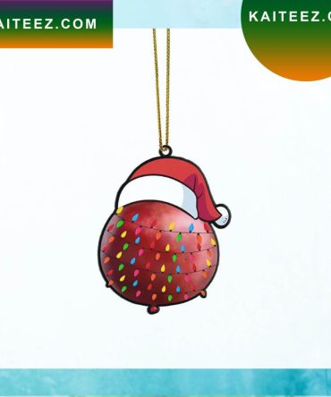 Gearhumans 3D Christmas Santa Hat Pomegranate Fruit Christmas Custom Christmas Ornament
